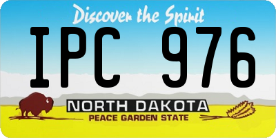 ND license plate IPC976