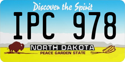 ND license plate IPC978