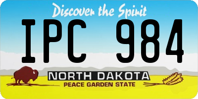 ND license plate IPC984