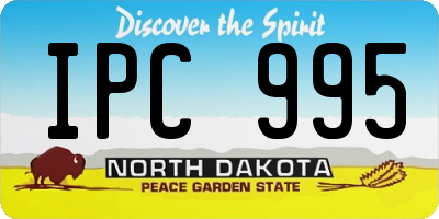 ND license plate IPC995
