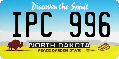 ND license plate IPC996