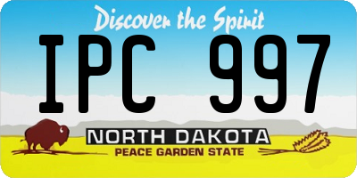 ND license plate IPC997