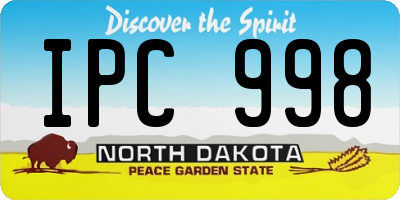 ND license plate IPC998