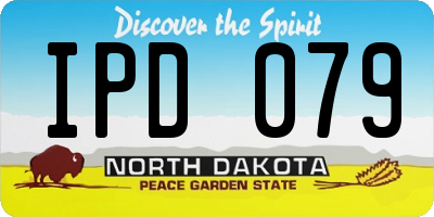 ND license plate IPD079