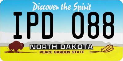 ND license plate IPD088