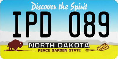 ND license plate IPD089