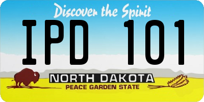 ND license plate IPD101