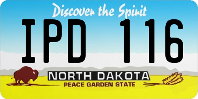 ND license plate IPD116