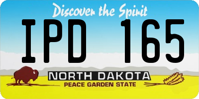 ND license plate IPD165