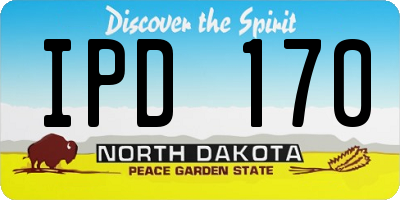 ND license plate IPD170