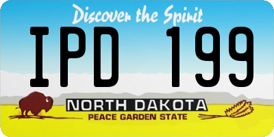 ND license plate IPD199
