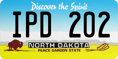 ND license plate IPD202