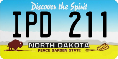 ND license plate IPD211