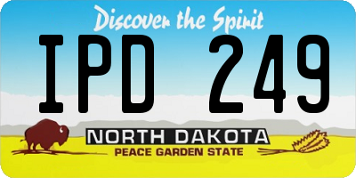 ND license plate IPD249