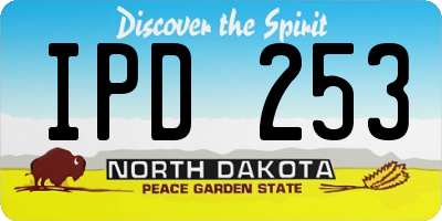 ND license plate IPD253