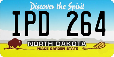 ND license plate IPD264