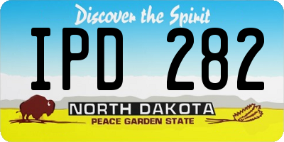 ND license plate IPD282