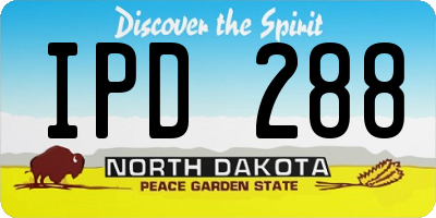 ND license plate IPD288