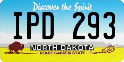 ND license plate IPD293