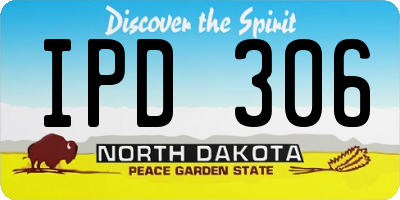 ND license plate IPD306