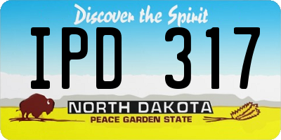 ND license plate IPD317