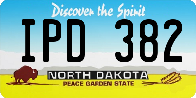 ND license plate IPD382
