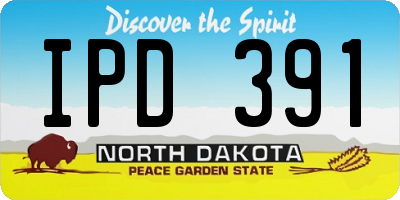 ND license plate IPD391