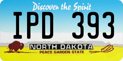 ND license plate IPD393
