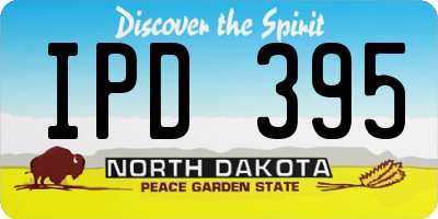 ND license plate IPD395