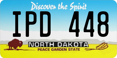 ND license plate IPD448