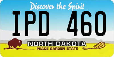 ND license plate IPD460