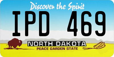 ND license plate IPD469