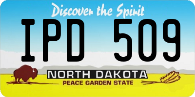 ND license plate IPD509