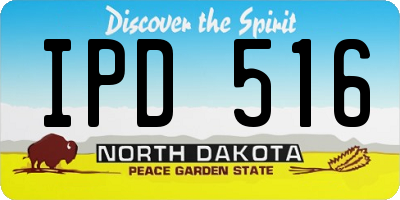 ND license plate IPD516