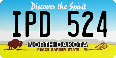 ND license plate IPD524