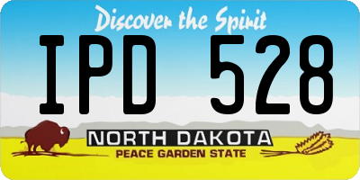 ND license plate IPD528