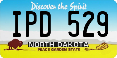 ND license plate IPD529