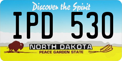 ND license plate IPD530