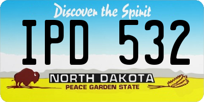 ND license plate IPD532