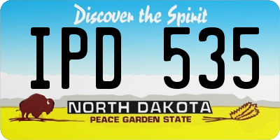ND license plate IPD535