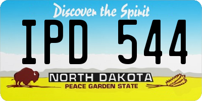 ND license plate IPD544