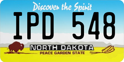 ND license plate IPD548