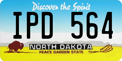 ND license plate IPD564