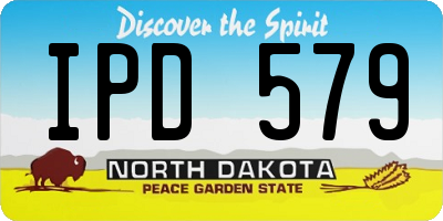 ND license plate IPD579