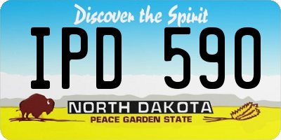ND license plate IPD590