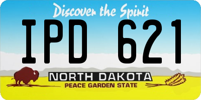 ND license plate IPD621