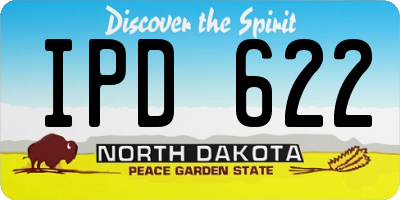 ND license plate IPD622
