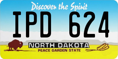 ND license plate IPD624