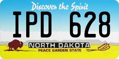 ND license plate IPD628