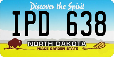 ND license plate IPD638